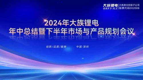 2024年大族鋰電年中總結(jié)暨下半年市場與產(chǎn)品規(guī)劃會議圓滿召開