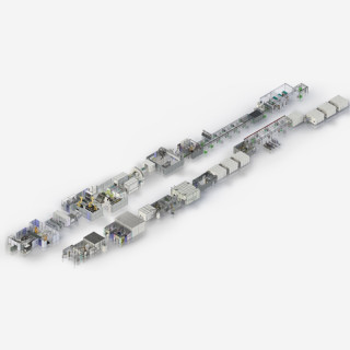 方形鋁殼模組自動線