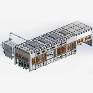 刀片電池組裝-正極耳蓋板激光